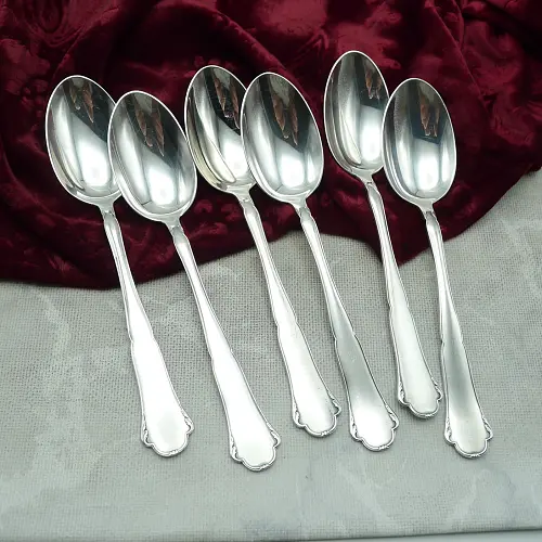 WMF 2700 6 Dessertlöffel 18,5cm 90 versilbert WMF 2700 6 Dessertlöffel 18,5cm 90 versilbert