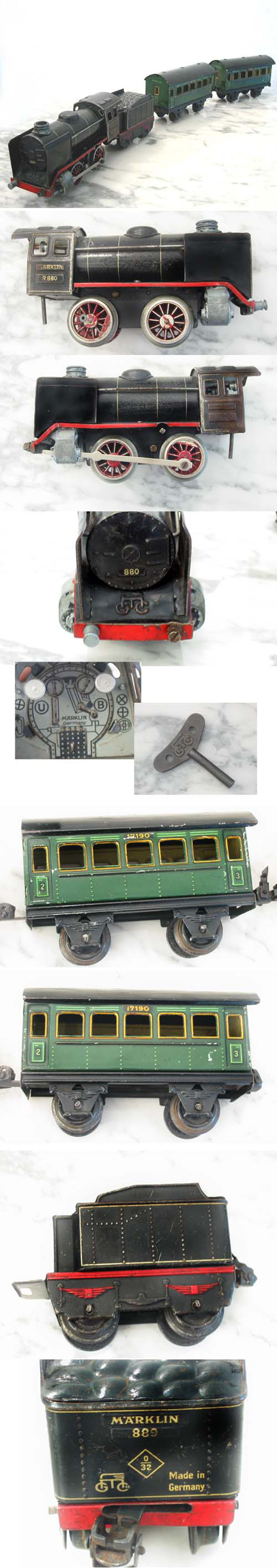 Märklin Spur 0 Lok incl Waggons