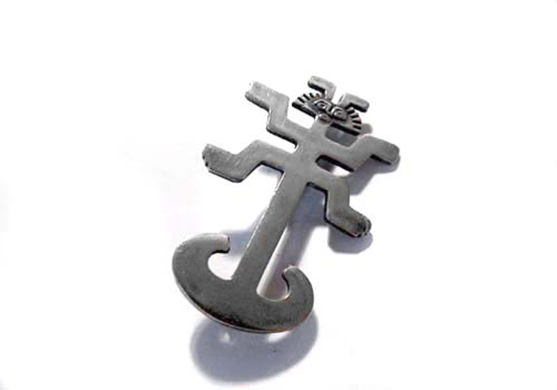 Brosche mit Figur 835 Silber