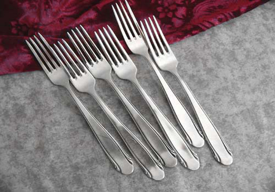 WMF 3300 6 Dessertgabeln 90 versilbert
