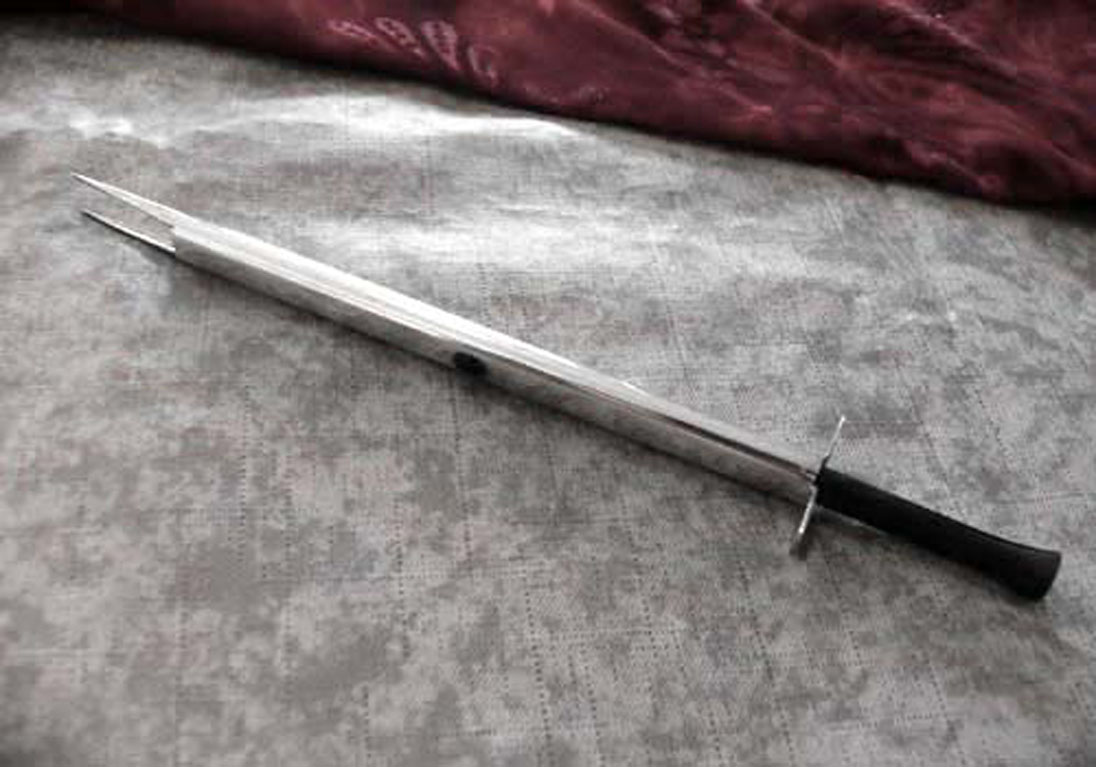 BSF Fleischgabel mit Schiebemechanik 90 versilbert