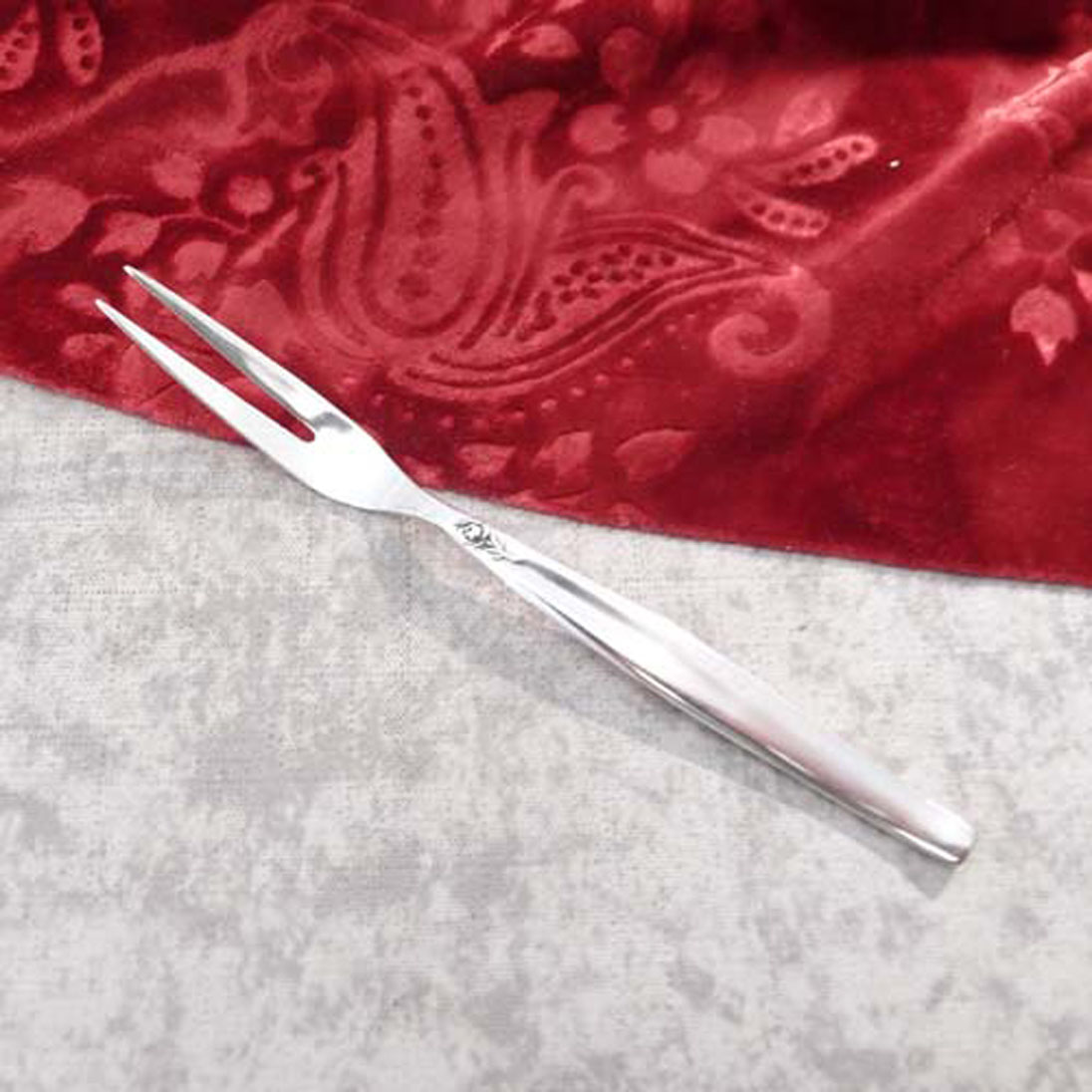 BSF Silberrose Aufschnittgabel 90 versilbert