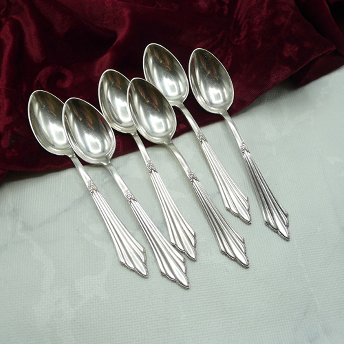 WMF 900 Fächer 6 Teelöffel 12,5cm 90 versilbert