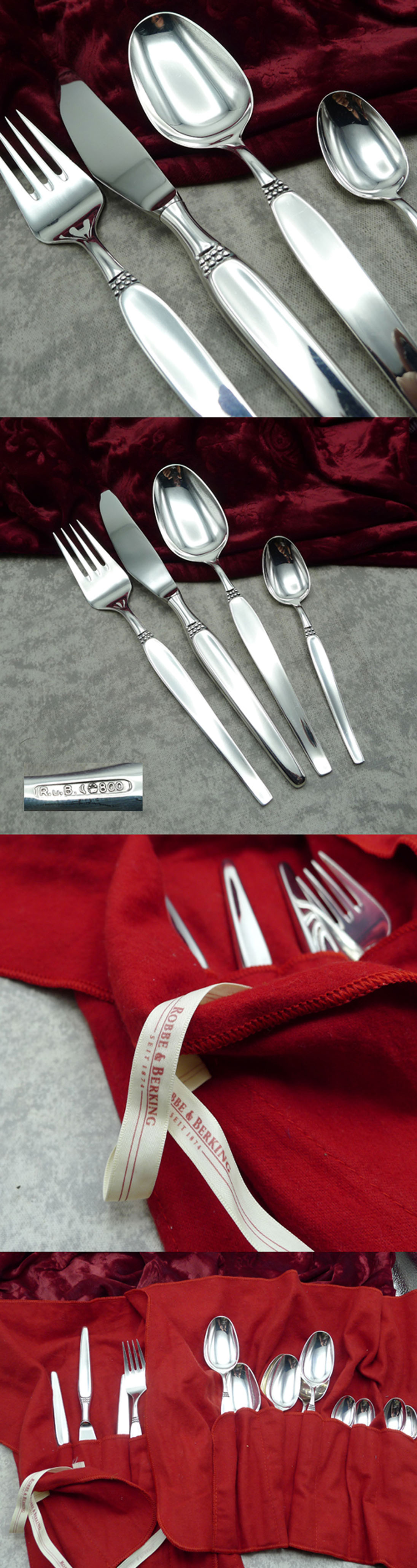 Robbe & Berking Royal Tafelbesteck 6 Personen 800 Silber
