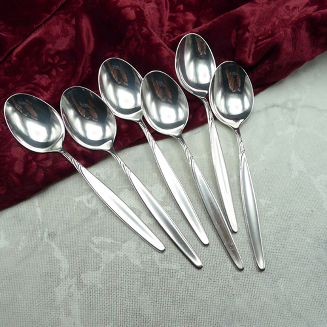 WMF Rom 6 Dessertlöffel 18,6cm 90 versilbert