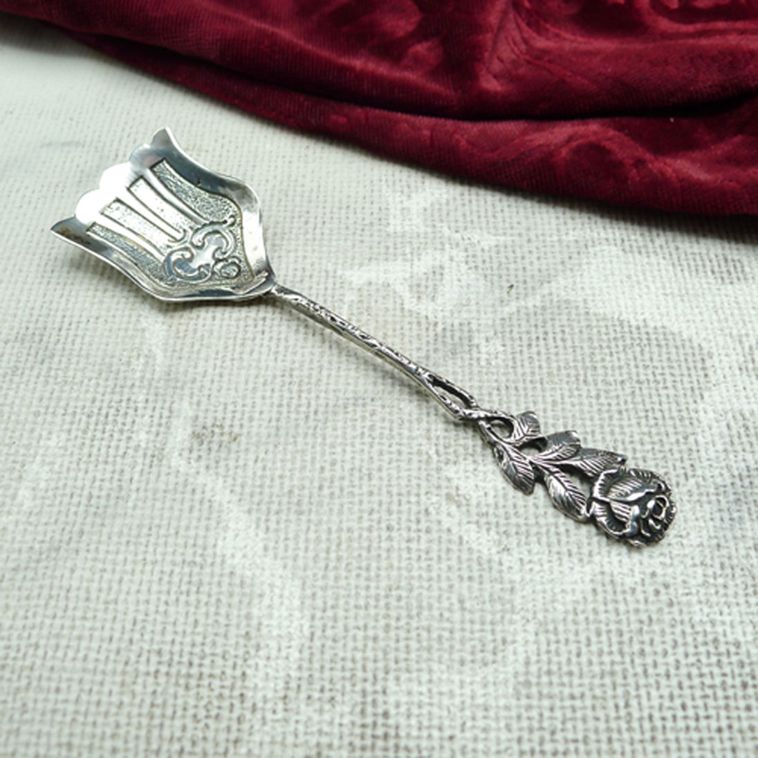 Hildesheimer Rose Zuckerschaufel 800 Silber