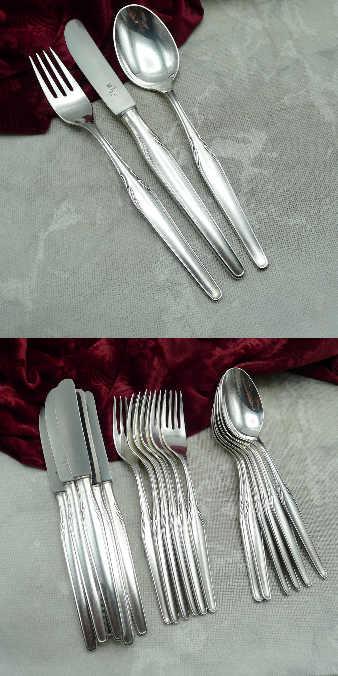 WMF Paris Tafelbesteck 6 Personen 90 versilbert