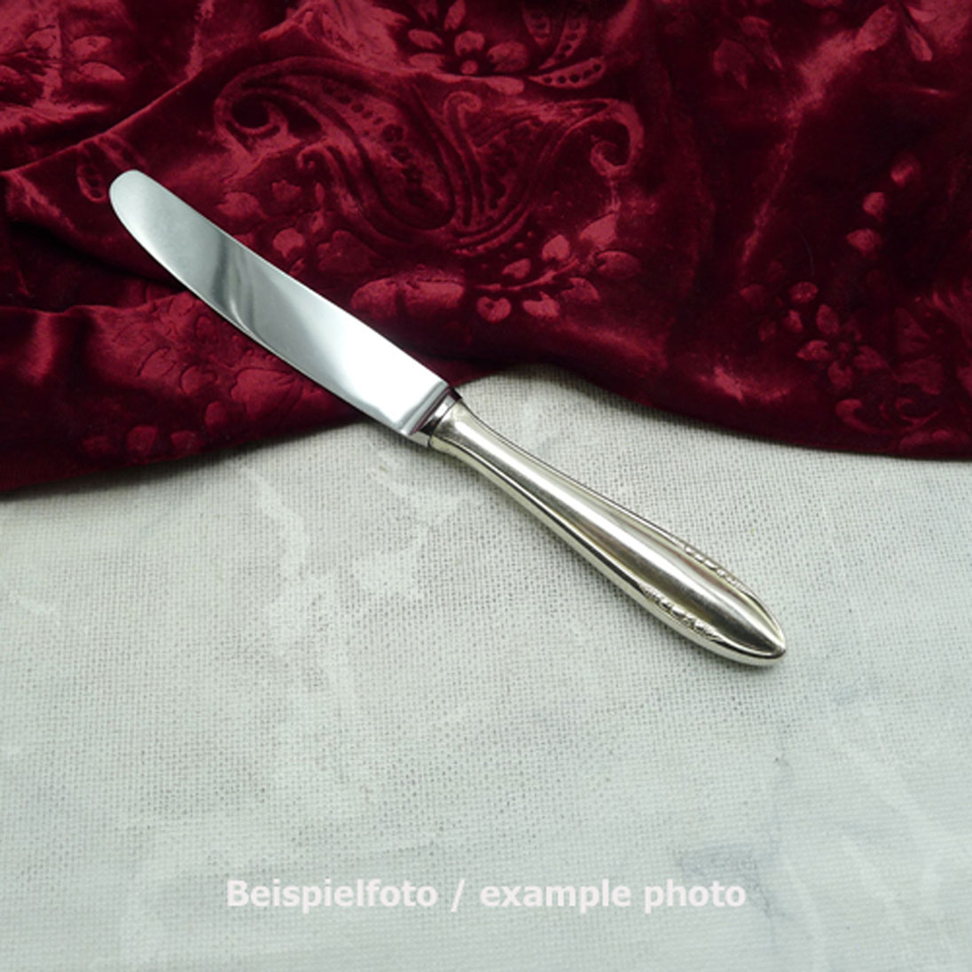 BSF 89 Früchte Dessertmesser 21,4cm Welle 90 versilbert
