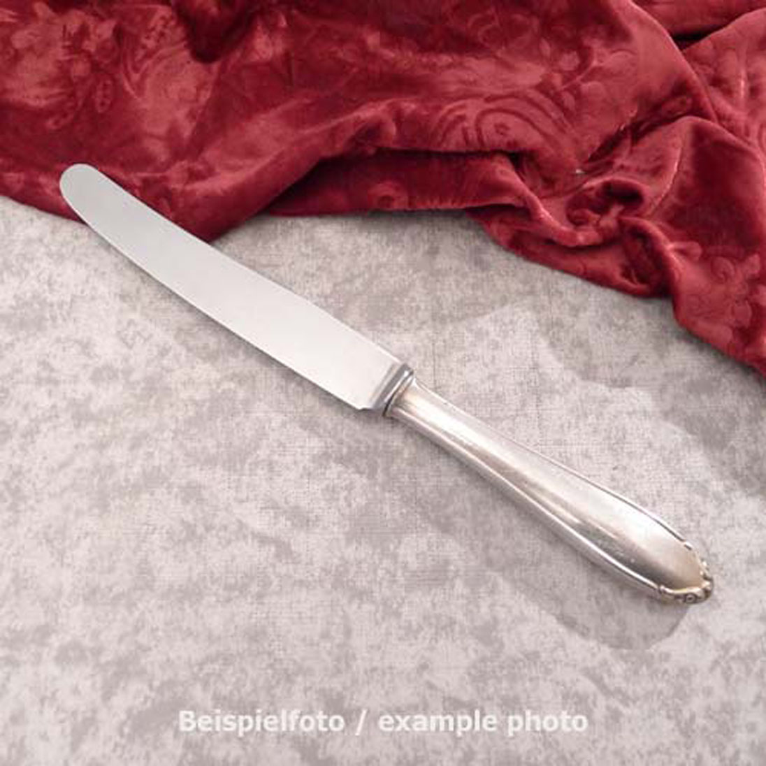 Bruckmann 585 einfach Barock Tafelmesser 25,3cm nicht rostend 90 versilbert