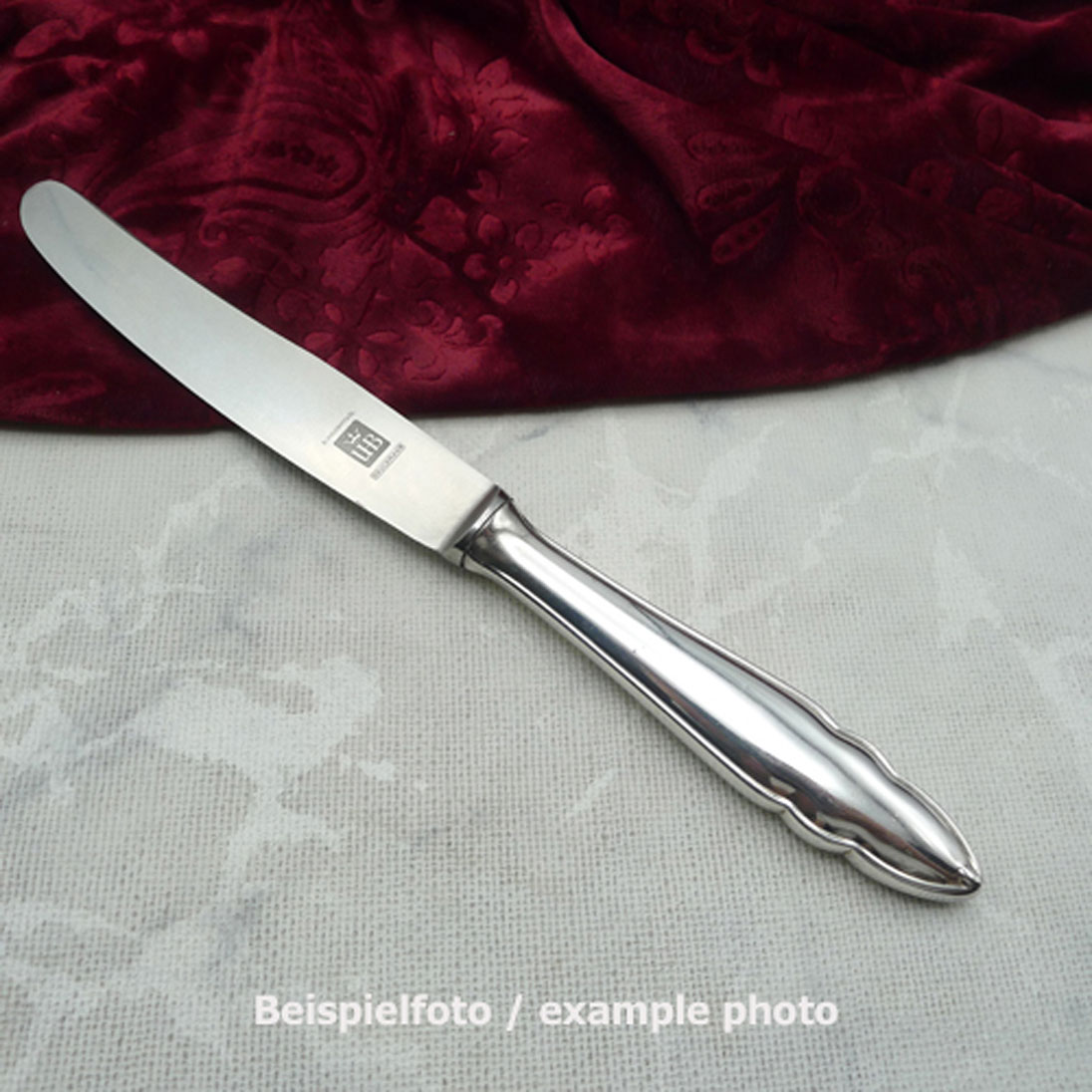 Bruckmann 610 Chippendale Tafelmesser 24,6cm Schwedenstahl 90 versilbert