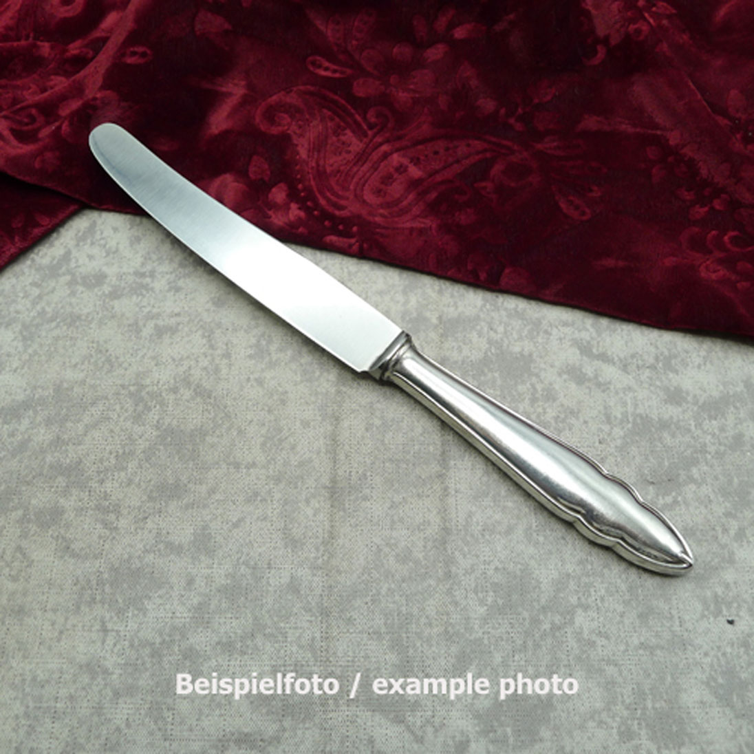 Bruckmann 610 Chippendale Tafelmesser 25,4cm W nicht rostend 90 versilbert