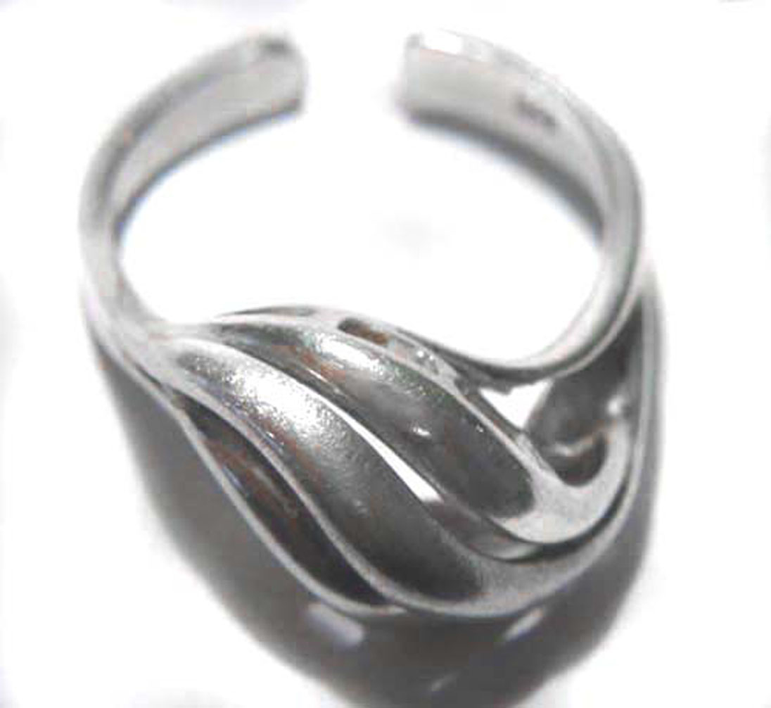 gewundener Ring 925 Silber