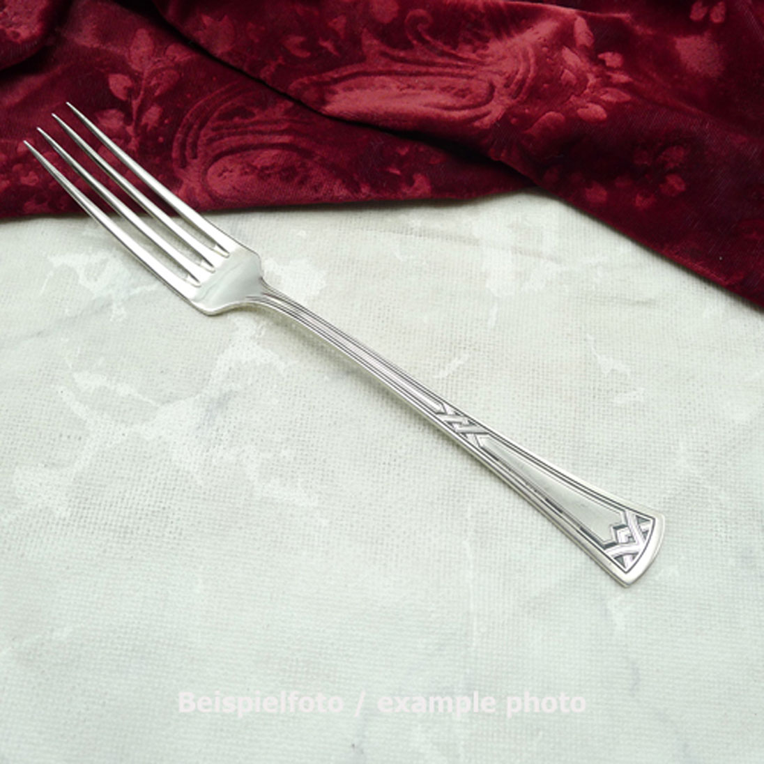 Erbe Ideal Jugendstil Tafelgabel 19,9cm 20 versilbert