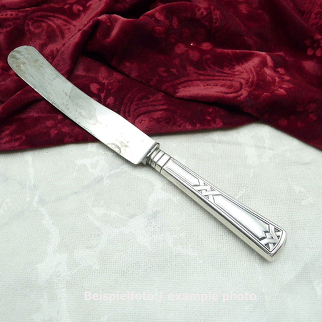 Erbe Ideal Jugendstil Tafelmesser 25,4cm 40 versilbert