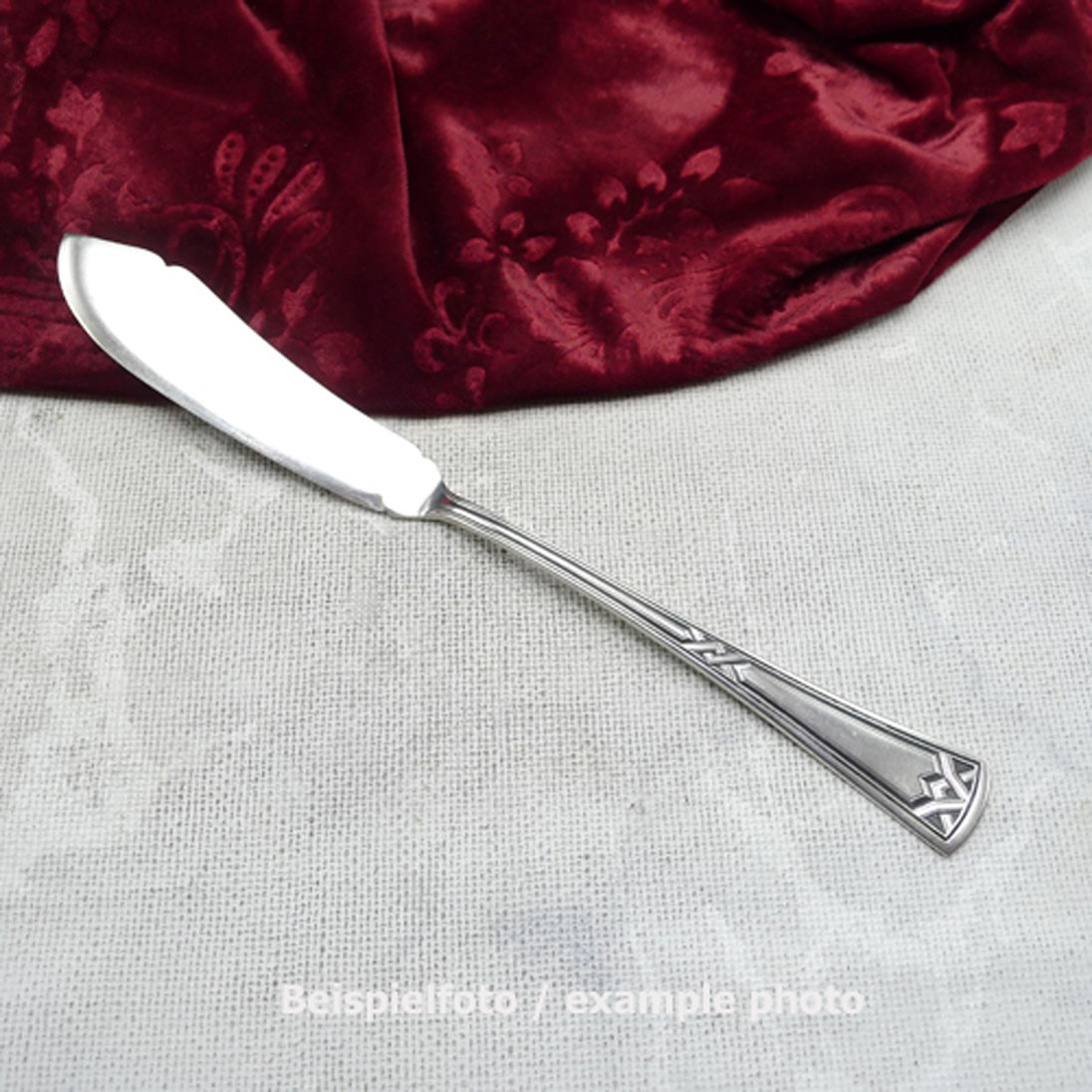 Erbe Ideal Jugendstil Fischmesser 21,7cm 20 versilbert