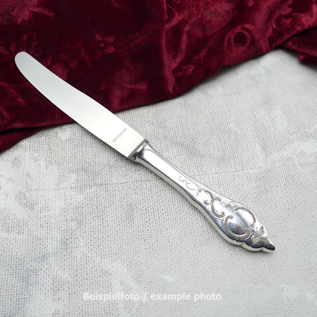 Koch & Bergfeld Ostfriesenmuster Dessertmesser 20,9cm 90 versilbert