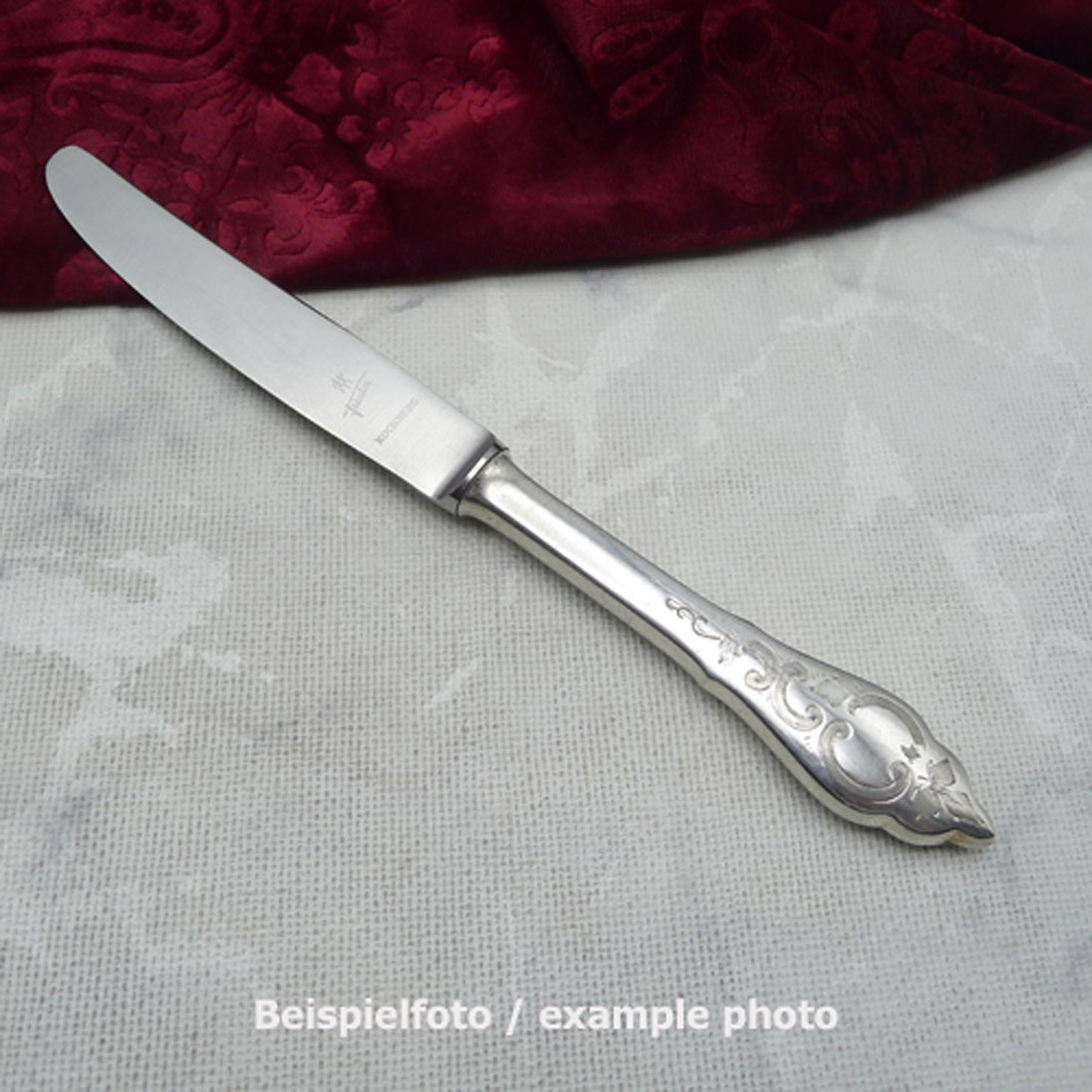 Koch & Bergfeld Ostfriesenmuster Menümesser 21,9cm 90 versilbert
