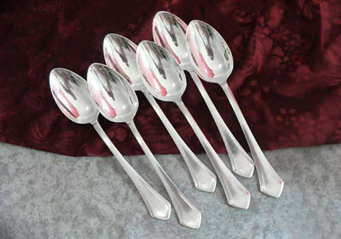 Wellner 125 6 Tafellöffel 90 versilbert
