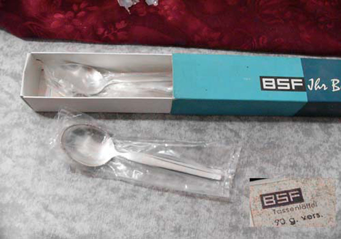 BSF 106 Bettina 6 Tassenlöffel 90 versilbert