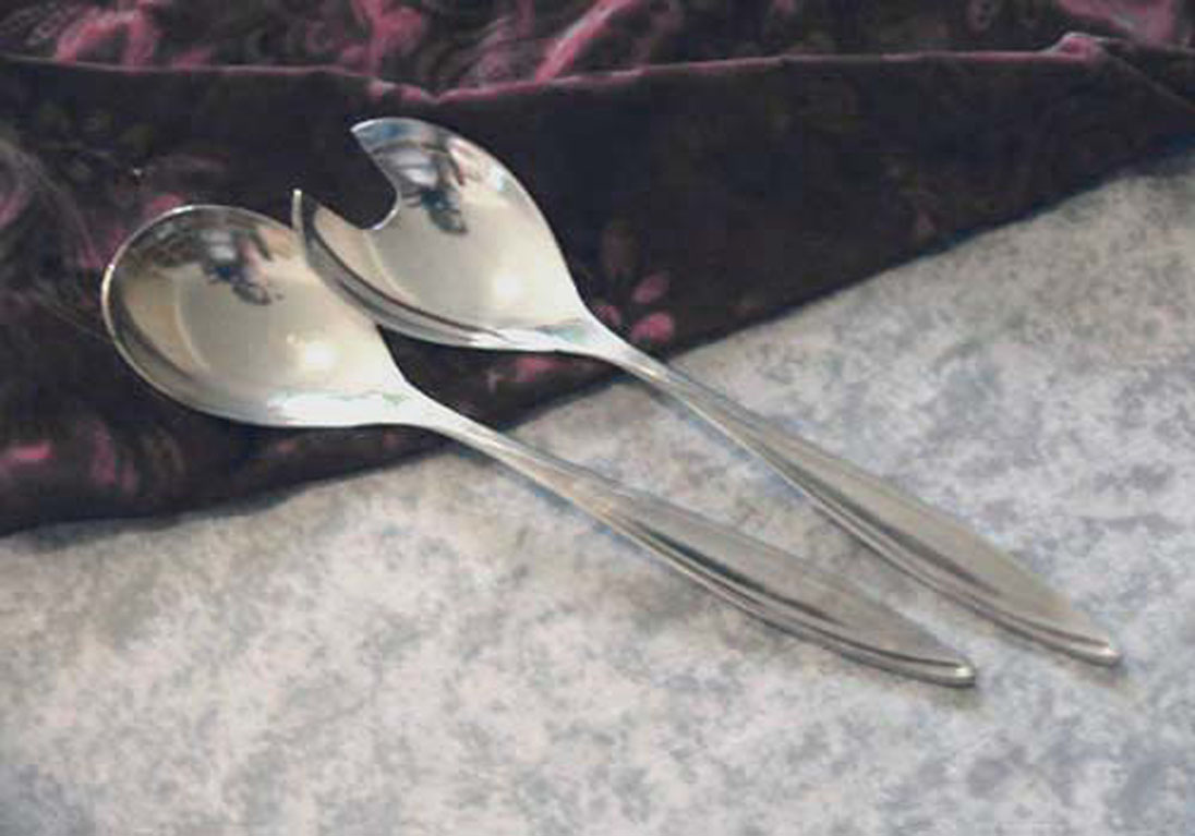 Bruckmann 763 Princess Salatbesteck 90 versilbert