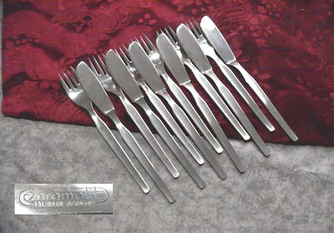 Fischbesteck Chromalit Solingen 6 Personen