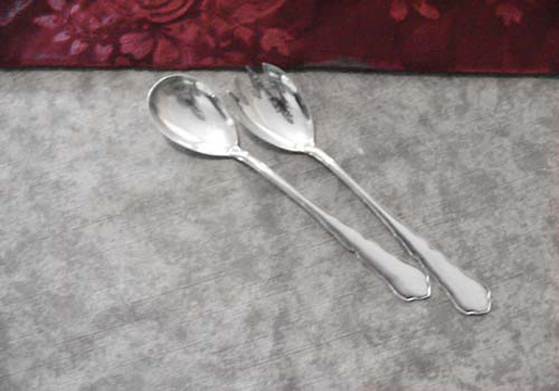 WMF 2100 Chippendale Mini Salatbesteck 90 versilbert