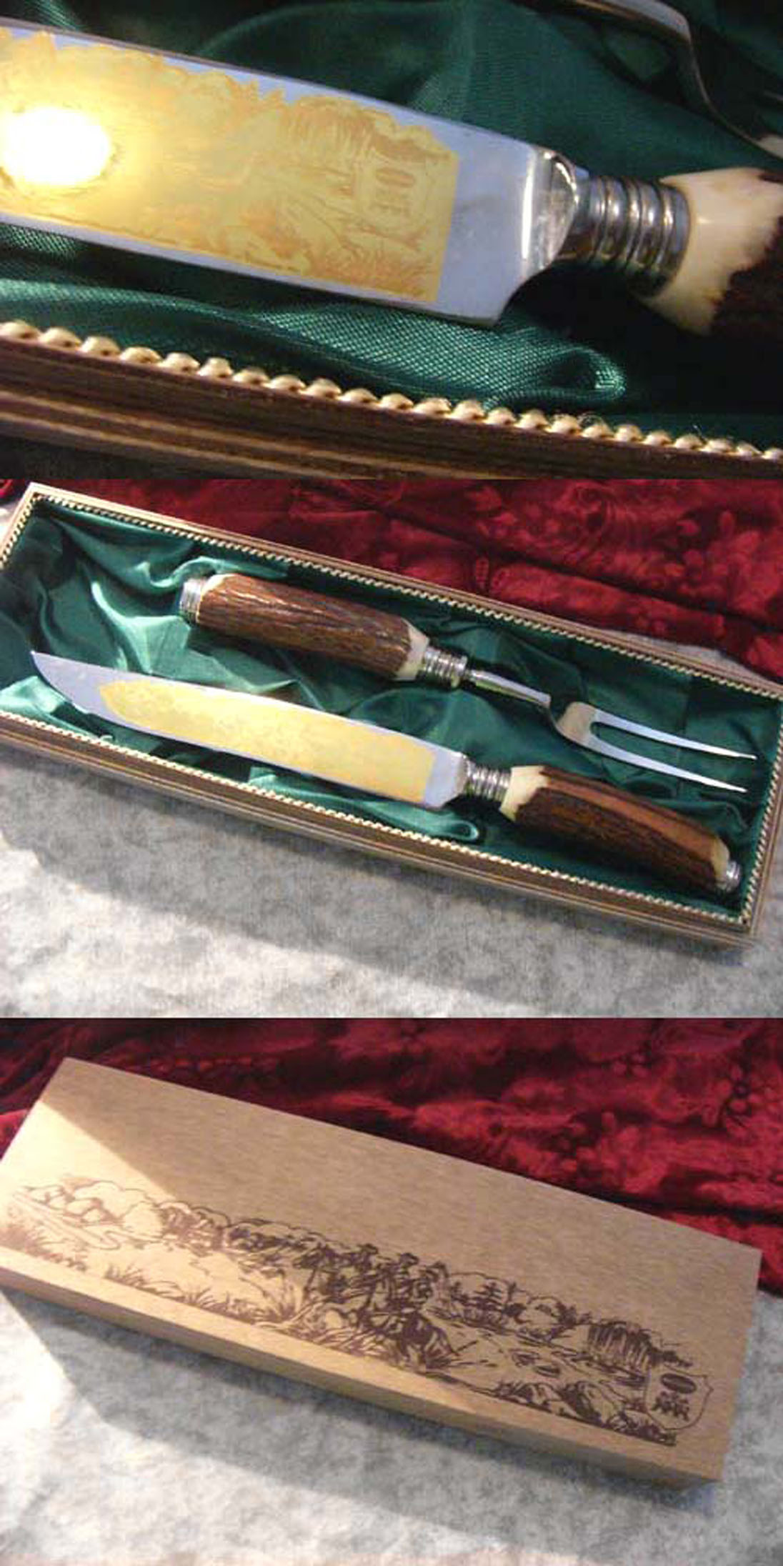 Tranchierbesteck Hirschhorn Wickküler