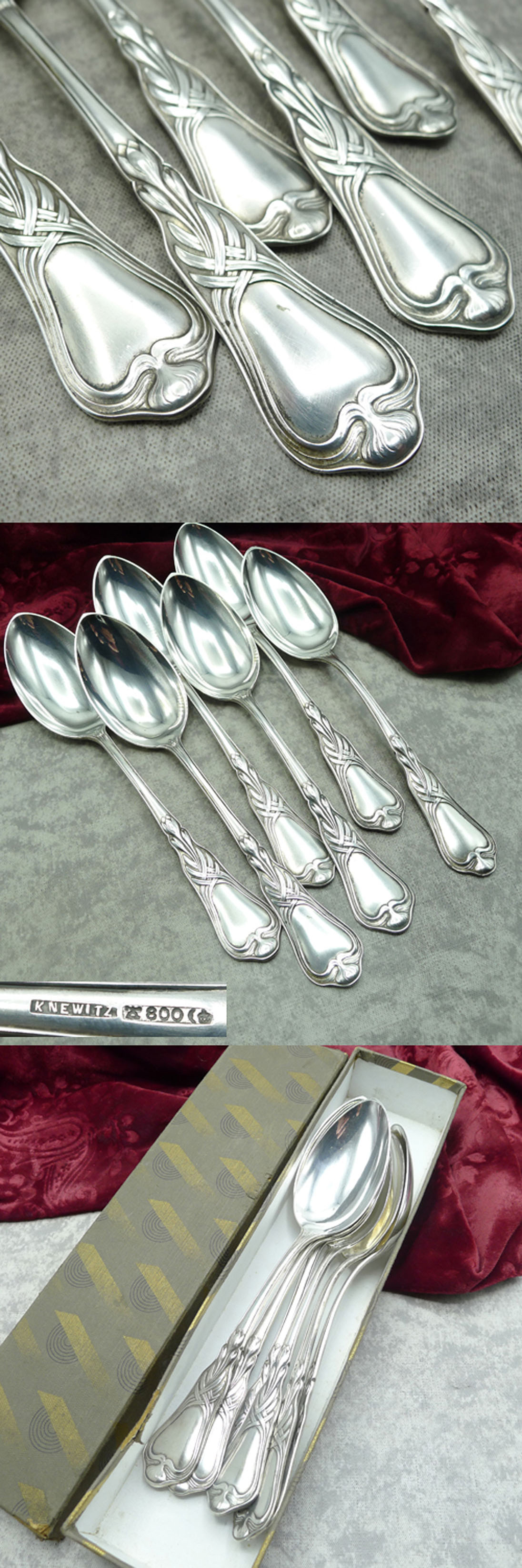 Wilkens Herbstzeitlose 6 Tafellöffel 800 Silber