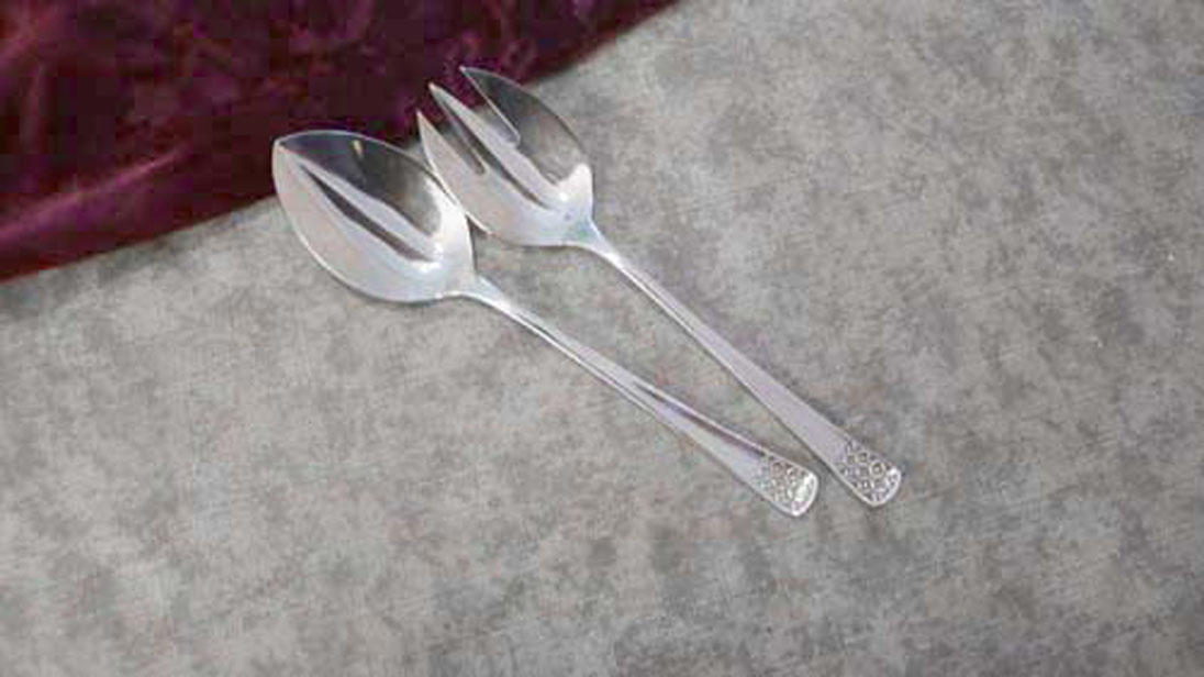 Bruckmann 771 Petite Fleur Mini Salatbesteck 90 versilbert