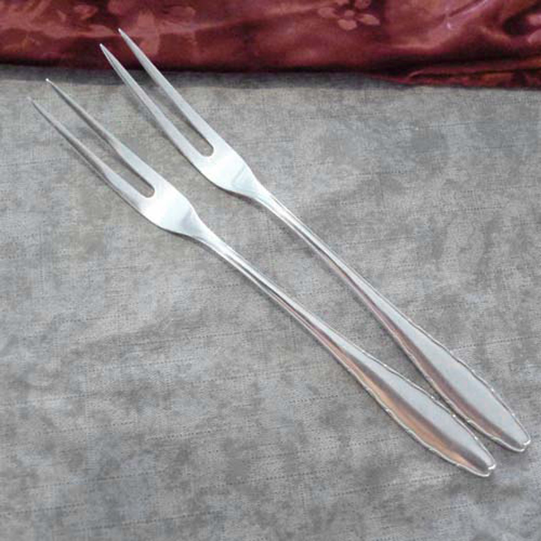 WMF 2300 2 Fleischgabeln 90 versilbert