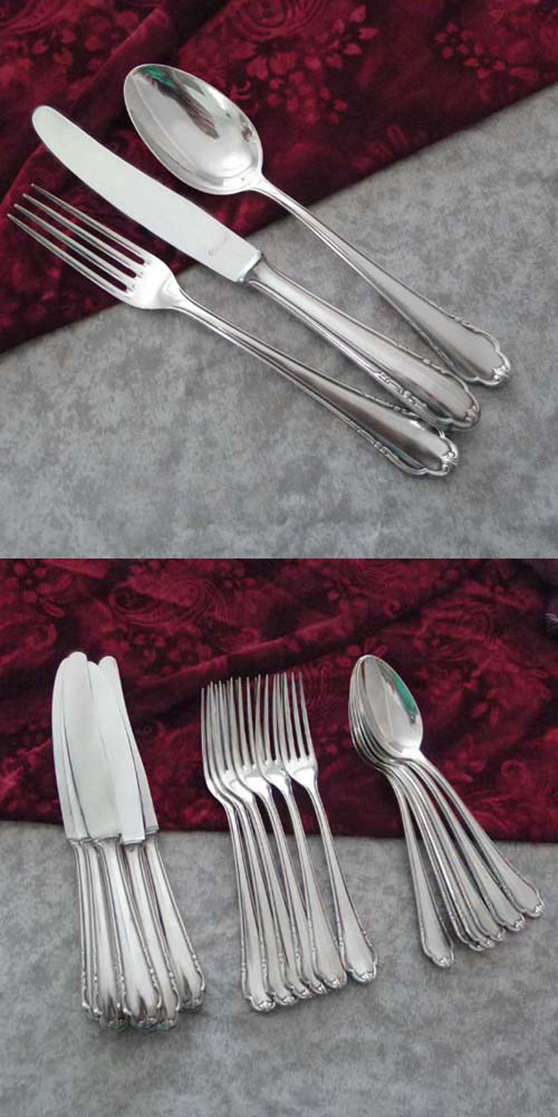 BSF 95 Tafelbesteck 6 Personen 90 versilbert