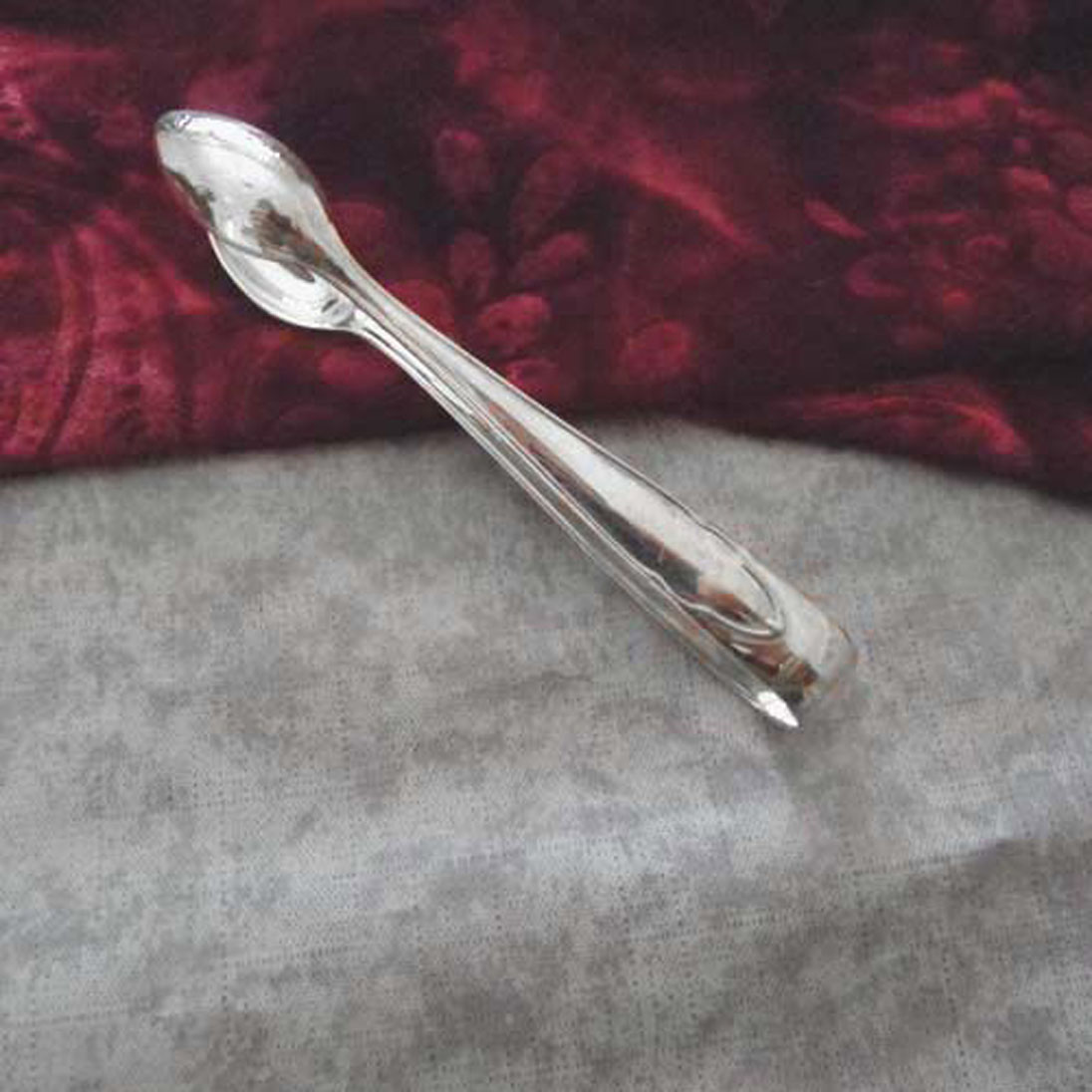 Bruckmann 610 Chippendale Zuckerzange 90 versilbert