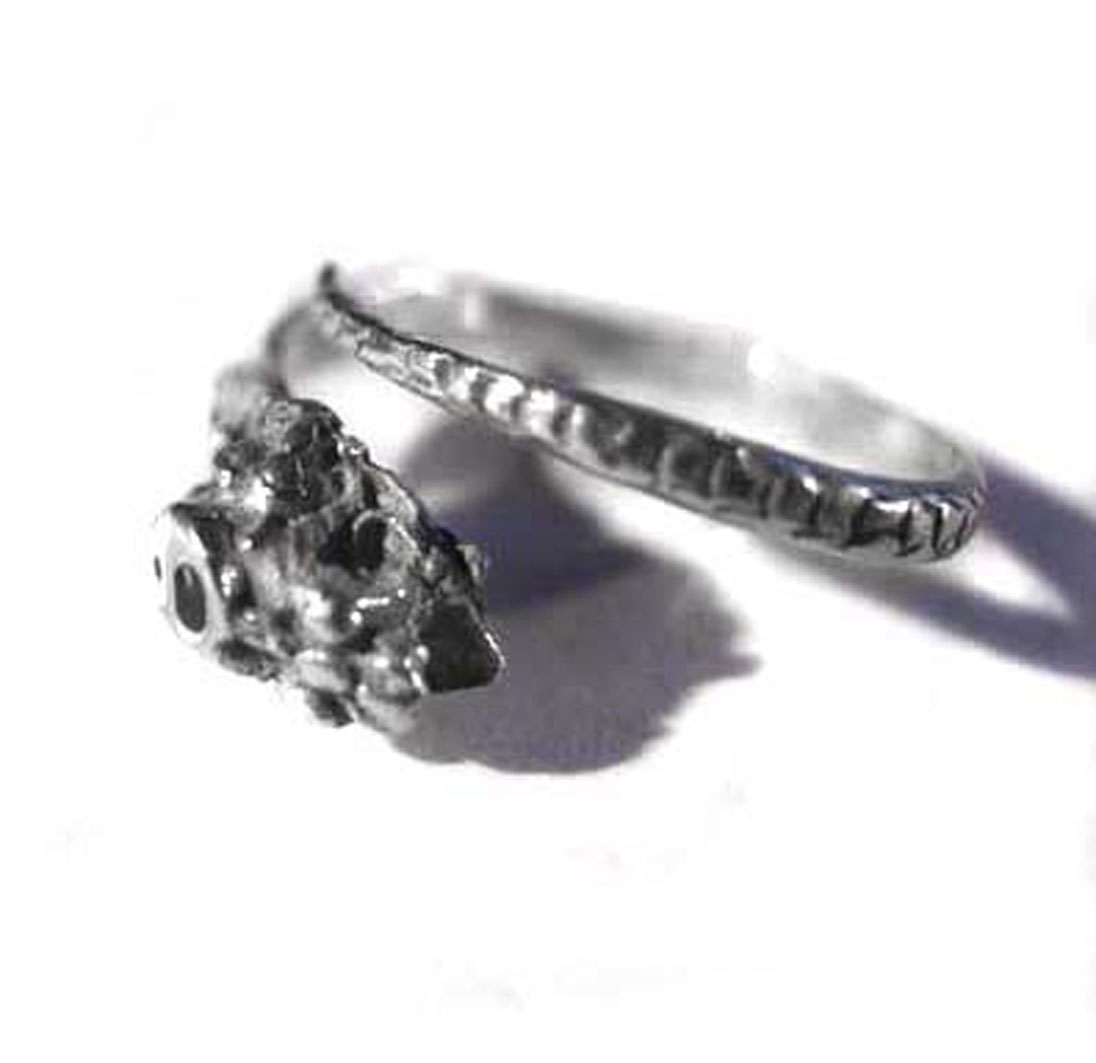 Ring 925 Silber in Form einer Schlange