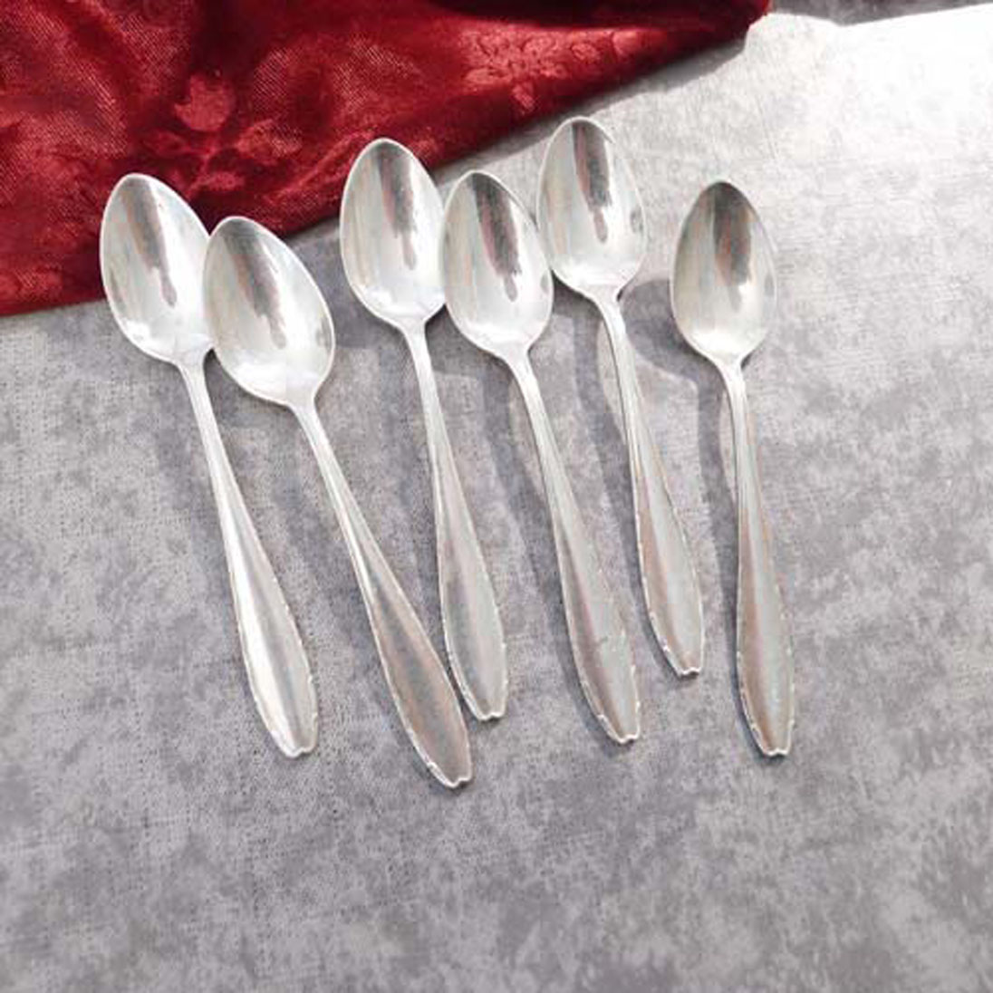 WMF 2300 6 Mokkalöffel 10,6cm 90 versilbert
