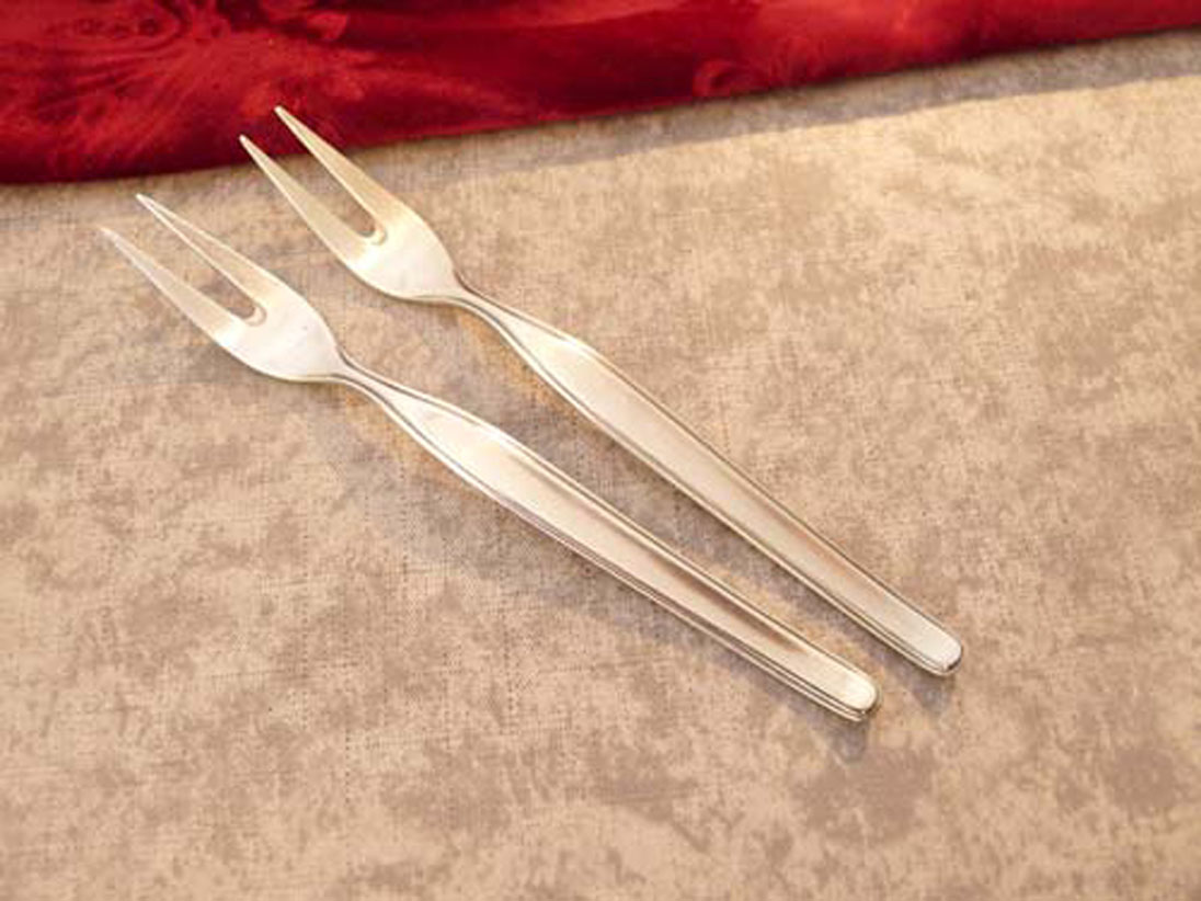 Wilkens Annette 2 Fleischgabeln 15,3cm 90 versilbert