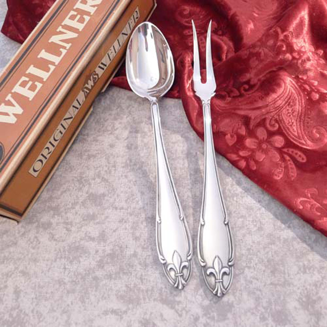 Wellner 406 Lilian Bratenbesteck 100 versilbert