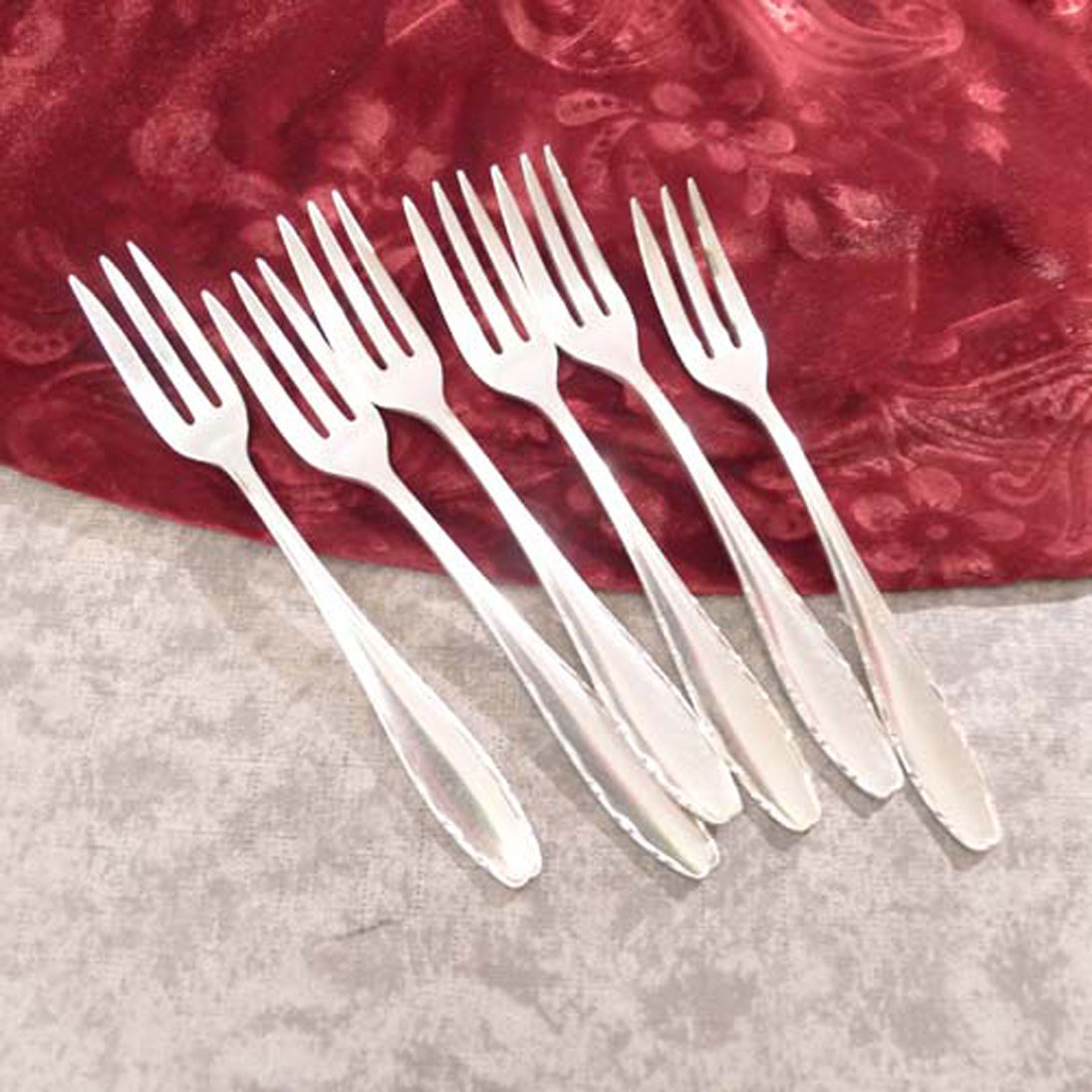 WMF 2300 6 Kuchengabeln 90 versilbert