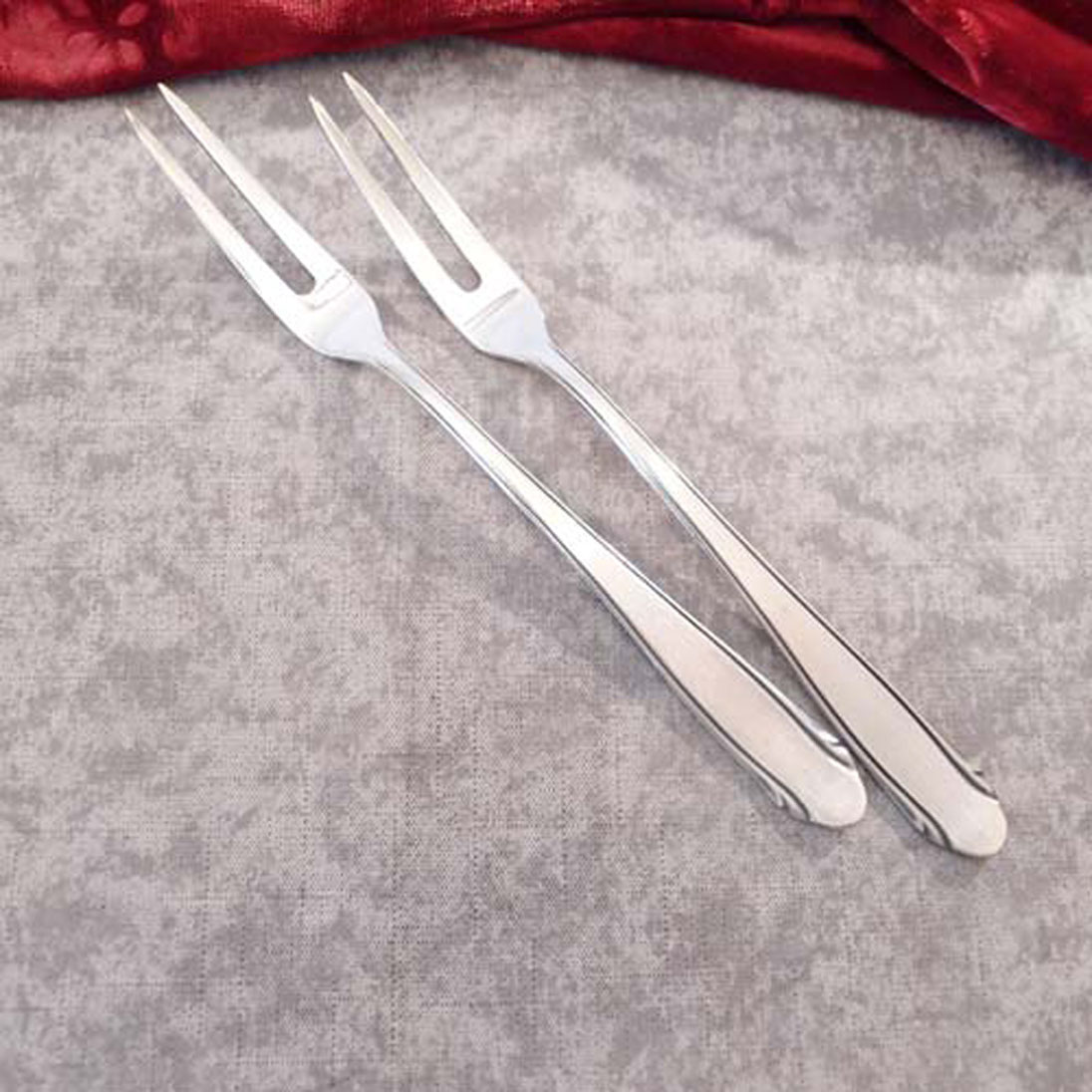 WMF 3300 2 Fleischgabeln 90 versilbert