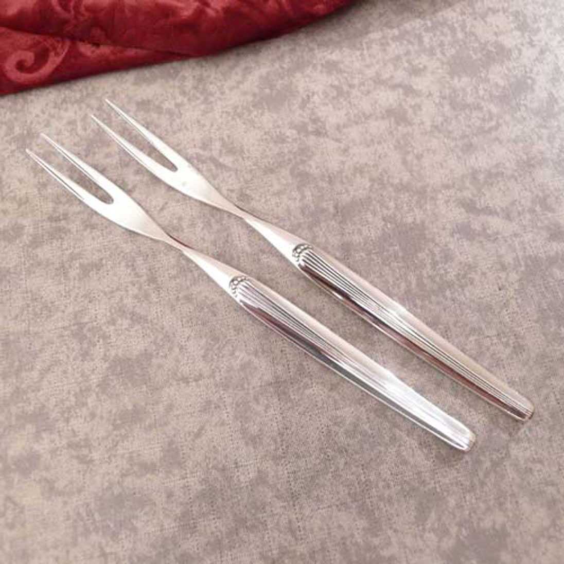WMF Madrid 2 Fleischgabeln 90 versilbert