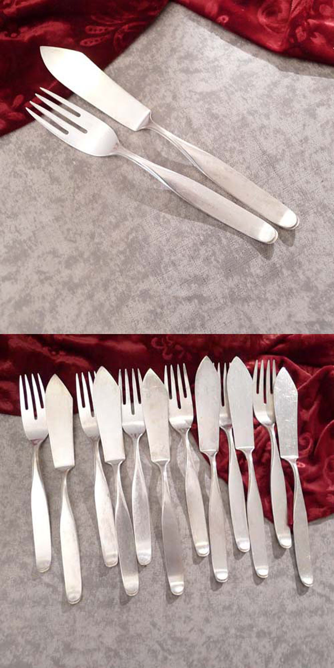 Wilkens Constanze Fischbesteck 6 Personen 90 versilbert