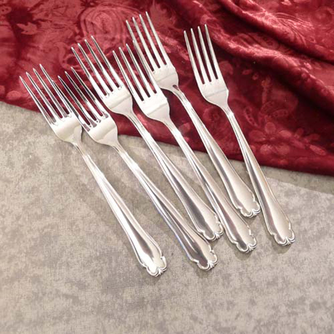 Bruckmann 761 Favorite 6 Menügabeln 19,1cm 90 versilbert