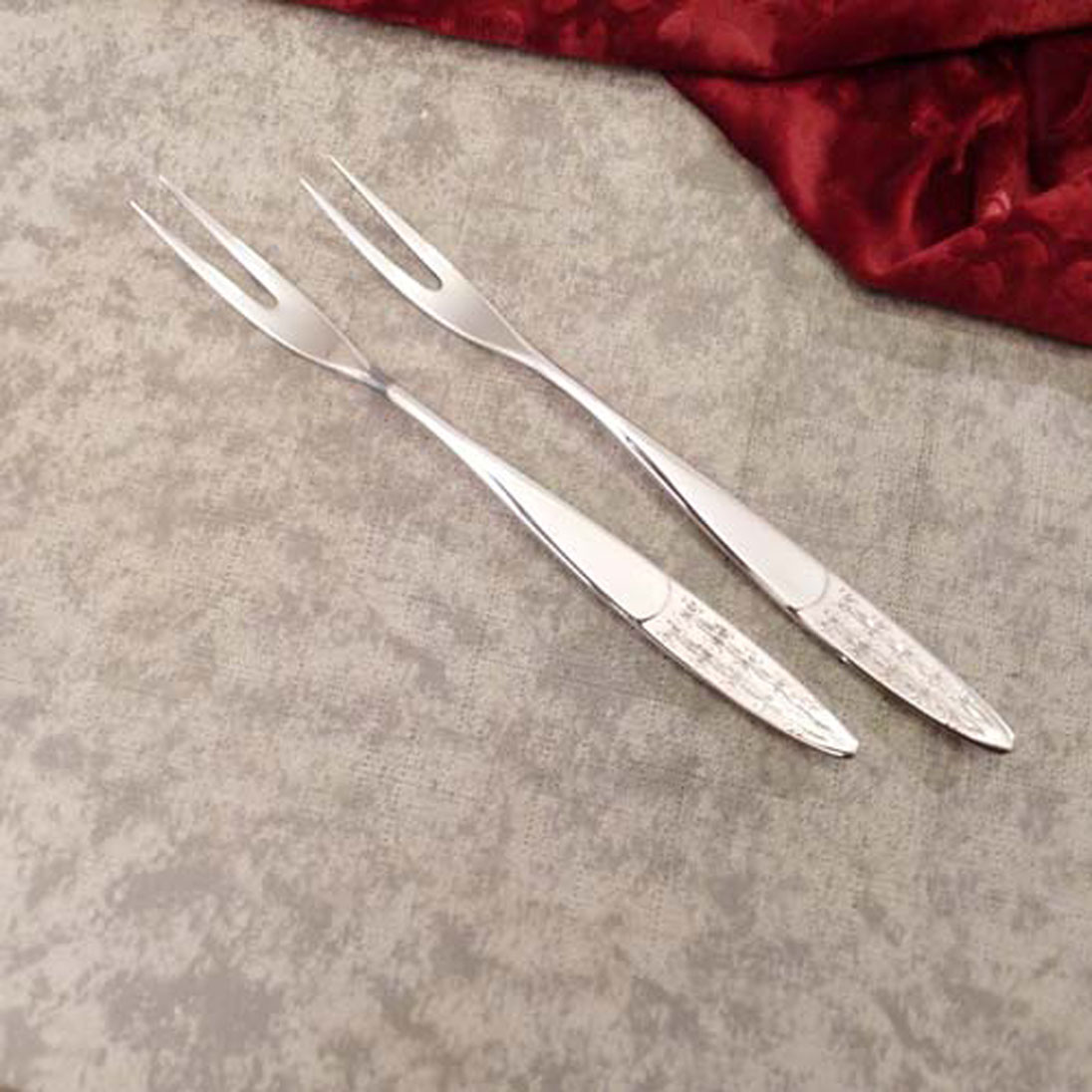 WMF Rio 2 Fleischgabeln 90 versilbert