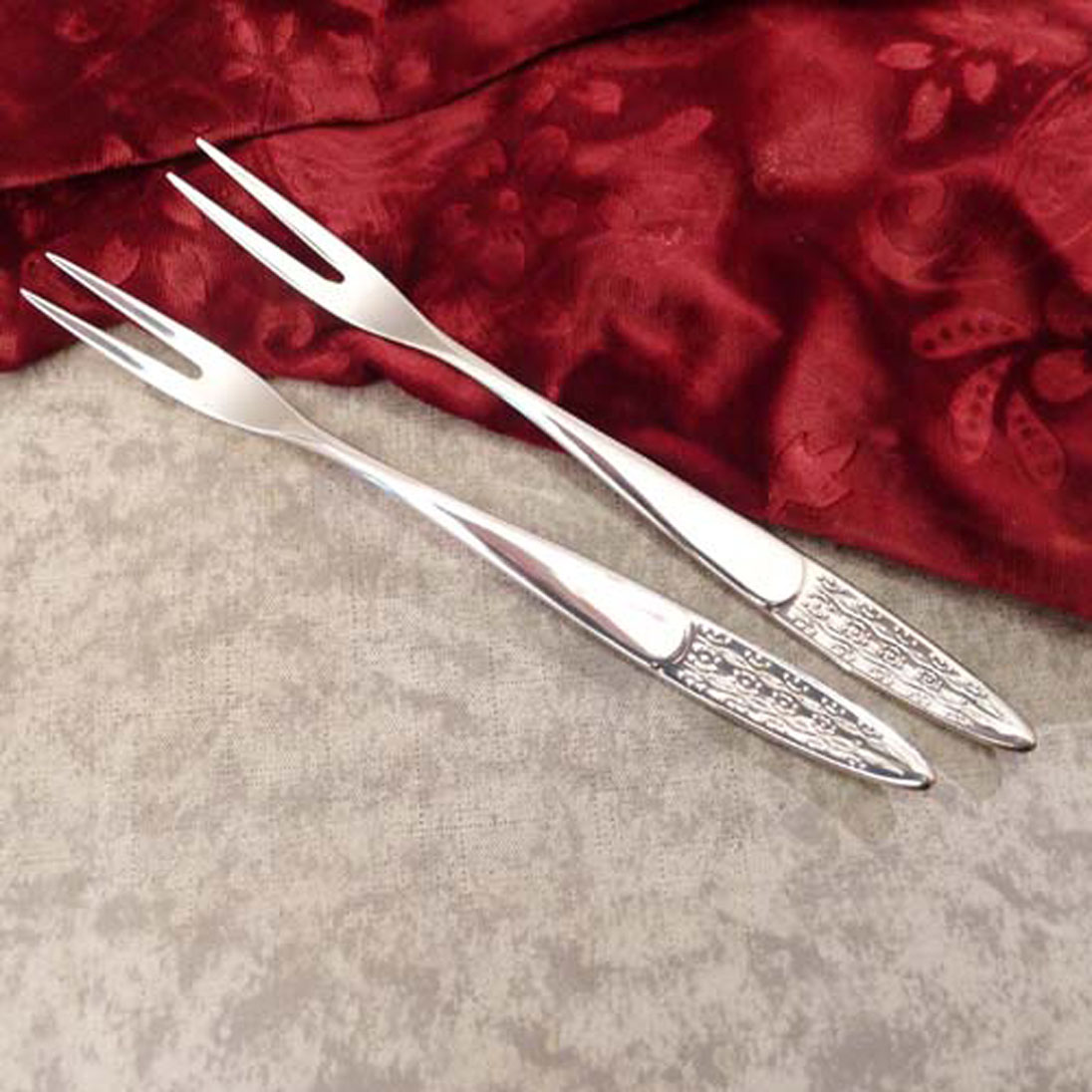 WMF Rio 2 Fleischgabeln 90 versilbert