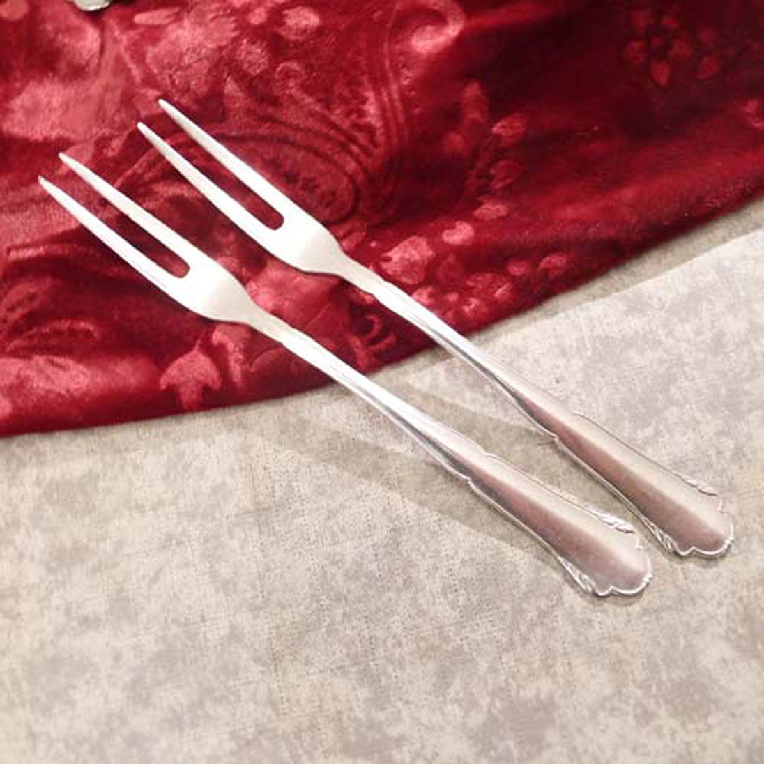 WMF 2700 2 Fleischgabeln 90 versilbert