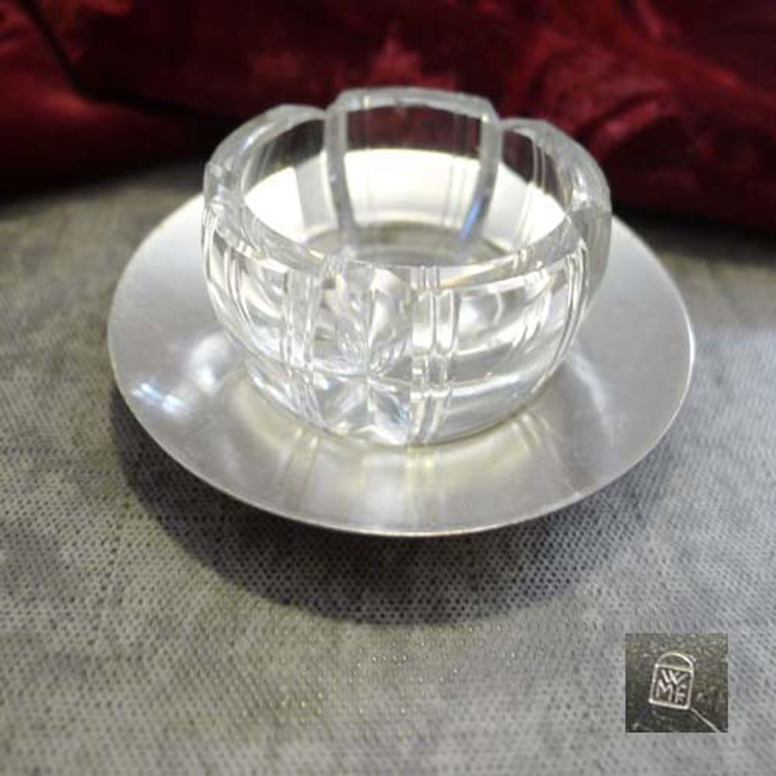 WMF Saliere Kristall & versilbert