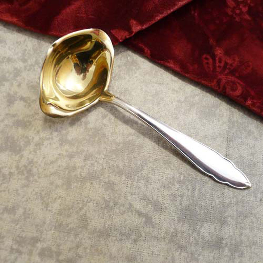 Bruckmann 610 Chippendale Saucenkelle 90 versilbert