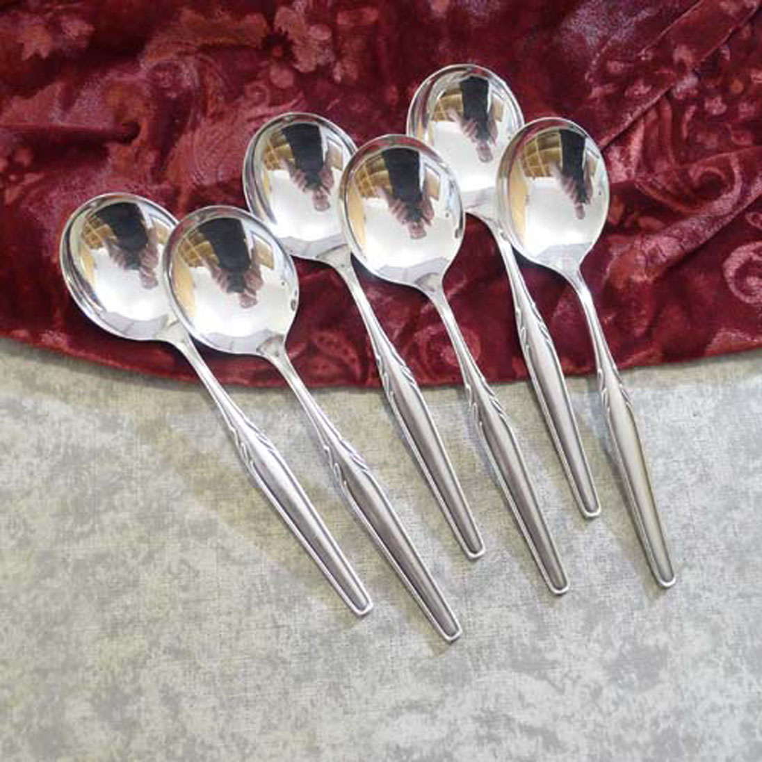 WMF Paris 6 Tassenlöffel 16,5cm 90 versilbert