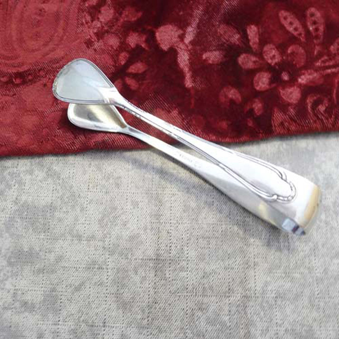 Wellner 216 Kreuzband Zuckerzange 90 versilbert