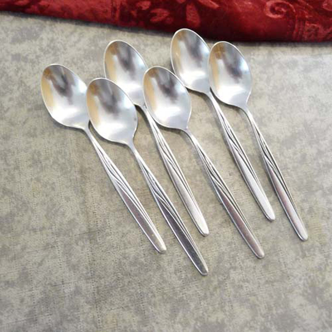 WMF Heidelberg 6 Teelöffel 12,6cm 90 versilbert