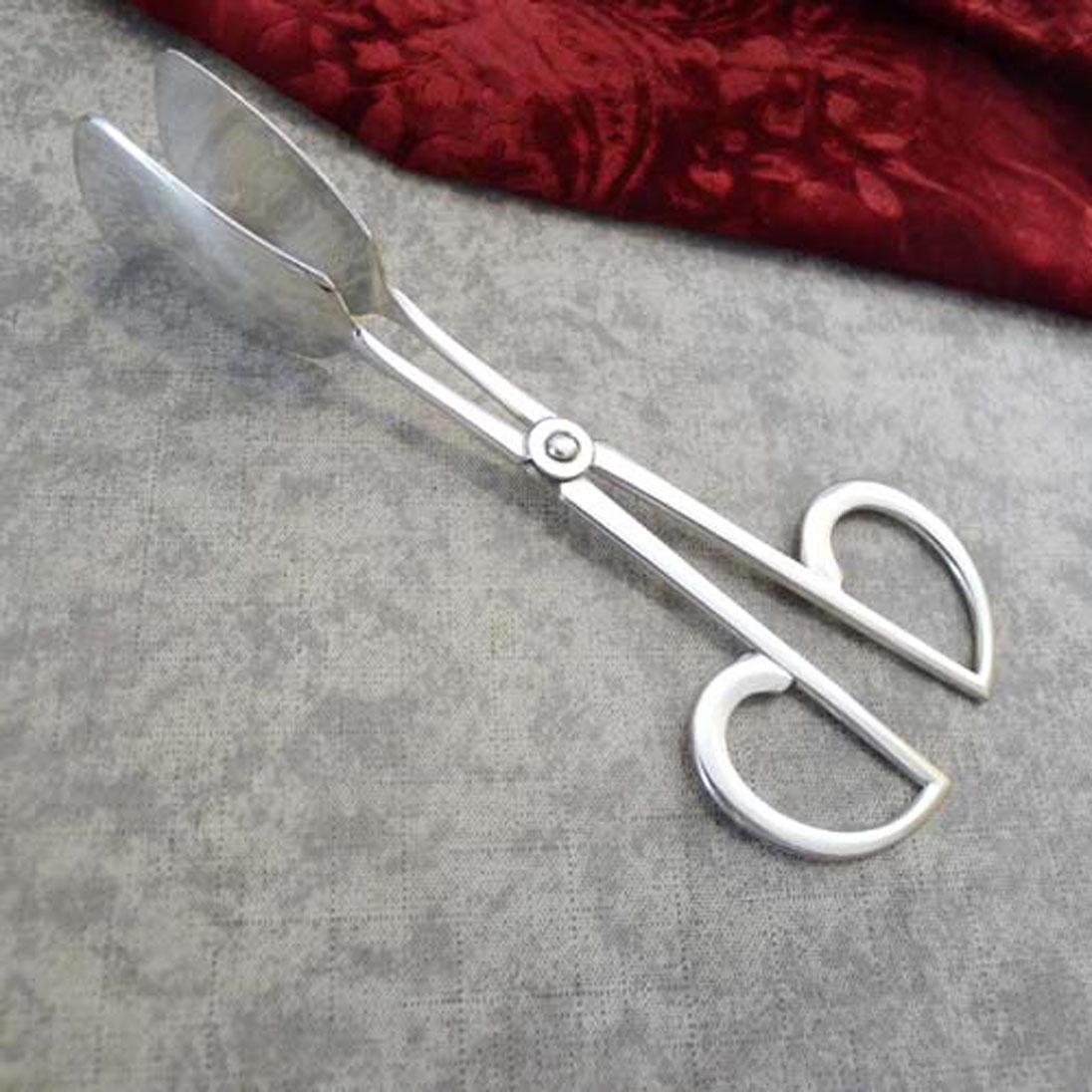 Art Deco Gebäckzange 90 versilbert